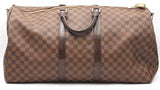 Louis Vuitton Bandoulière 55 Damier Ebene Duffle Bag Aa0525wordu