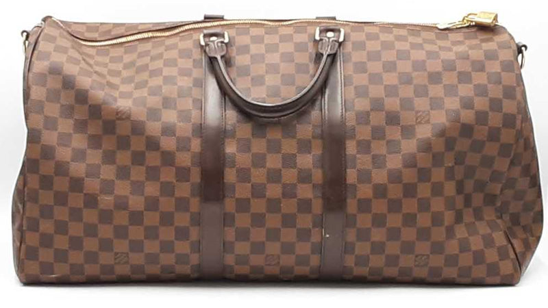 Louis Vuitton Bandoulière 55 Damier Ebene Duffle Bag Aa0525wordu