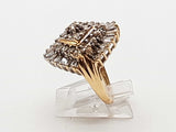 1.59 Cttw Natural Diamonds 14k Two Tone Gold 6.5g Ring Size 7 Do0726icrde