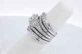 3.16cttw Diamond 14k White Gold Ring 16.1 Grams Size 6 Eb0626opxzdu