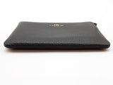 Coach Black Pebbled Leather Zipper Wristlet Do0325lrde