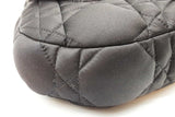 Christian Dior X Erl Black Satin Quilted Cannage Saddle Bag Eb0926opxzde