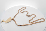 10k Yellow Gold Queen Nefertiti Pendant & Cuban Link Necklace 39g Eb0826owlrsa