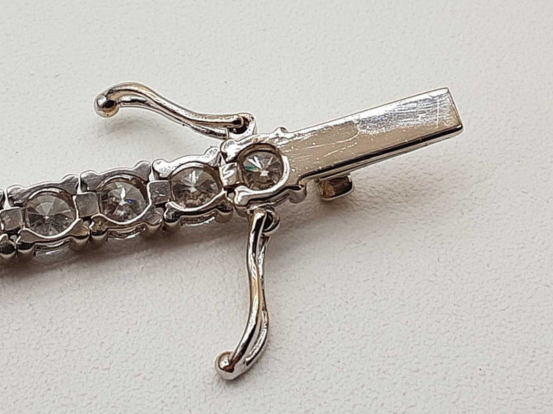 10.0 Cttw Lab Grown Diamonds 14k Wg 14.4g Bracelet 7 In Do0224oerxmia