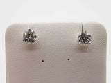 2.02 Cttw Lab Grown Diamonds 14k White Gold 1.1g Stud Earrings Do0826poxde