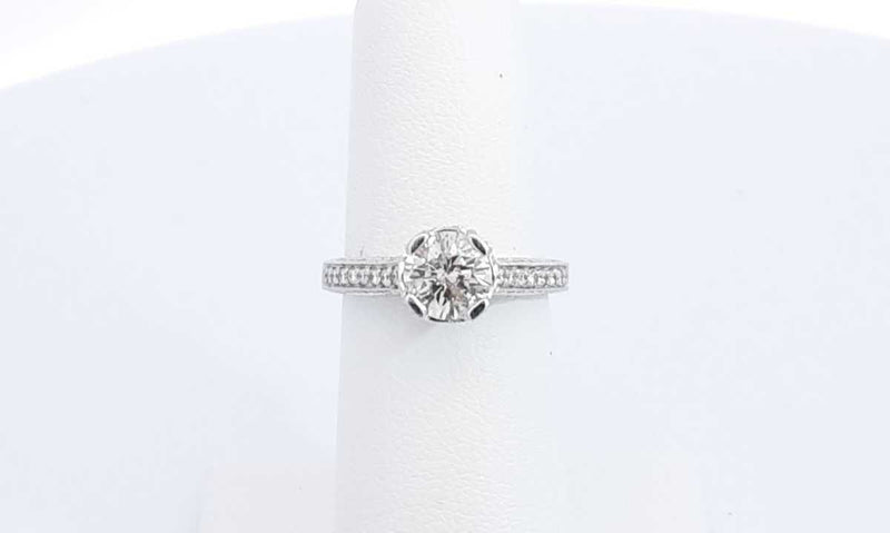 14k White Gold 1.53ctw Diamond Ring Size 5.5 Eb0424rpxdu