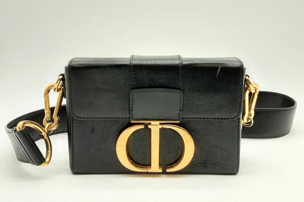 Christian Dior Black Box Leather 30 Montaigne Crossbody Lh0125ixzde