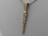 0.34cttw Diamond Pendant Necklace In 14k Yellow Gold 3 Grams 20 Inch Eb0926oxzsa