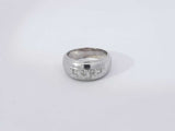 .12 Cttw Diamond 10k White Gold 6.3 Grams Wedding Band Size 7 Aa1025oxzsa