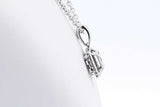 Diamond Pendant Necklace In White Gold 3.7 Grams 18 Inch Eb0824lixdu