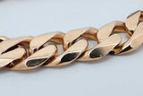 14k Yellow Gold Curb Chain Link Bracelet 51.1 Grams 9 Inch Eb0426wpxzsa