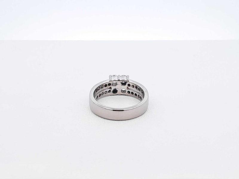 0.88 Cttw Diamond & 10k White Gold Ring 4.5 Grams Size 4.5 Fw0725rzxdu
