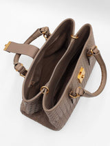 Bottega Veneta Small Roma Shoulder Bag In Taupe Intrecciato Leather Fw1225irxdu