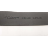 Dolce & Gabbana Black Leather D&g Logo Belt Size 36/90 Sd0725crsa