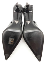 Prada Black Patent Leather Slingback Pump Heels Size Eu 35 Do0826lrxde