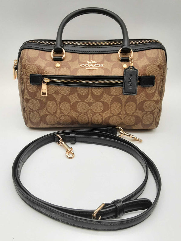 Coach Rowan Brown Signature Coated Canvas Crossbody Bag Do1024rxde