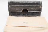 Jimmy Choo Metallic Silver Glitter Reese Clutch Eb0726crde