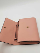 Gucci Blind For Love Bee Pink Leather Crossbody Wallet Eb0526wsxsa