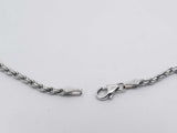 14k White Gold 12.4 Grams Rope Chain 24 In Aa0126rwrsa