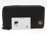 Gucci Marmont Zip Around Black Wallet Aa0626lorsa