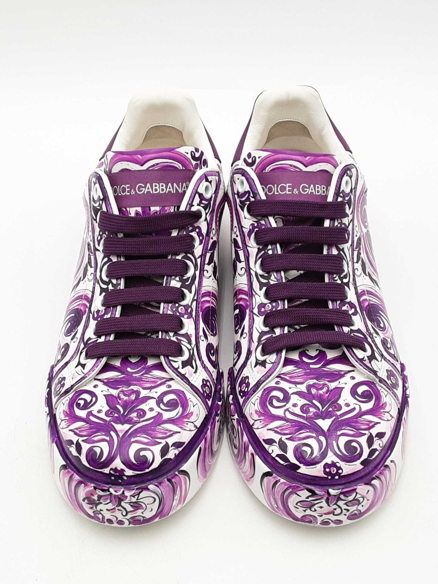 Dolce & Gabbana Majolico Print Portofino Light Strobel Sneakers