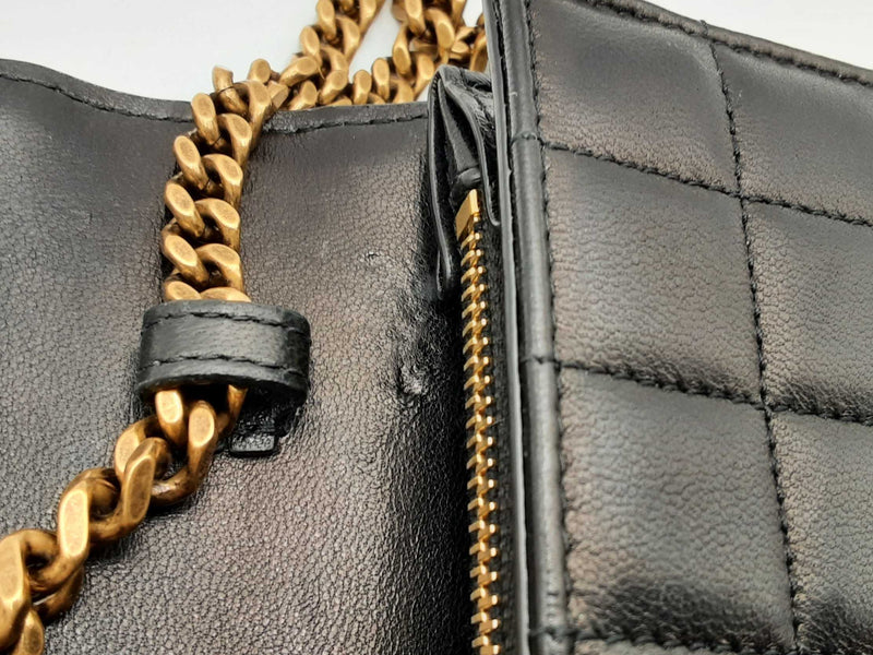 Yves Saint Laurent Quilted Cassandra Chain Wallet Eb0924cxzsa