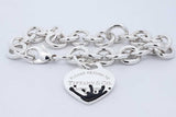 Tiffany & Co. Return To Tiffany Enamel Splash Heart Bracelet 925 7in Eb0326oxzde