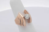 0.60ctw Diamond Ring In 14k Yellow Gold 9.1 Grams Size 5.75 Eb0725ezxsa