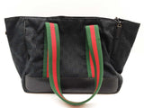 Gucci Black Gg Canvas Web Pet Tote Bag Do0525wxzde