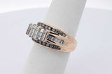 1.26cttw Diamond 10k Yellow Gold Ring 4.3 Grams Size 5.25 Eb0526rxzsa