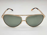 Yves Saint Laurent Ysl Sl734 Gold Brown Frames Green Lens Sunglasses Do0125exde