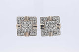 2.1ctw Diamond Stud Screwback Earrings In 14k Yellow Gold 5.7 Grams Aa0425rrxsa