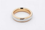 Platinum & 18k Yellow Gold Wedding Band Ring 7.3 Grams Size 3.75 Eb0126owrsa