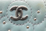 Chanel Camellia Studded Leather Zip Around Wallet Eb0926lxzde