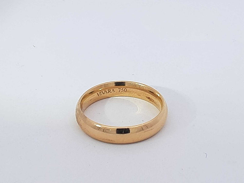 18k Yellow Gold 4.8 Grams Wedding Band Size 7 Aa0925ooxsa