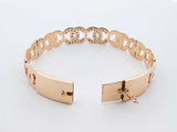 0.80 Cttw Diamond & 18k Yellow Gold Bangle Bracelet 24.7 Grams 6 Inch Fw1225exzdu