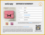 Hermes Constance Slim Rose Confetti Pink Epsom Palladium Wallet Do0126wxzxde Entrupy Certificate