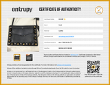 Fendi Mixed Stud Calf Leather Pouch Crossbody Bag Eb1225rxzde Entrupy Certificate
