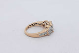 0.74cttw Diamond Ring In 14k Yellow Gold 4.2 Grams Size 5 Eb0926ixzsa