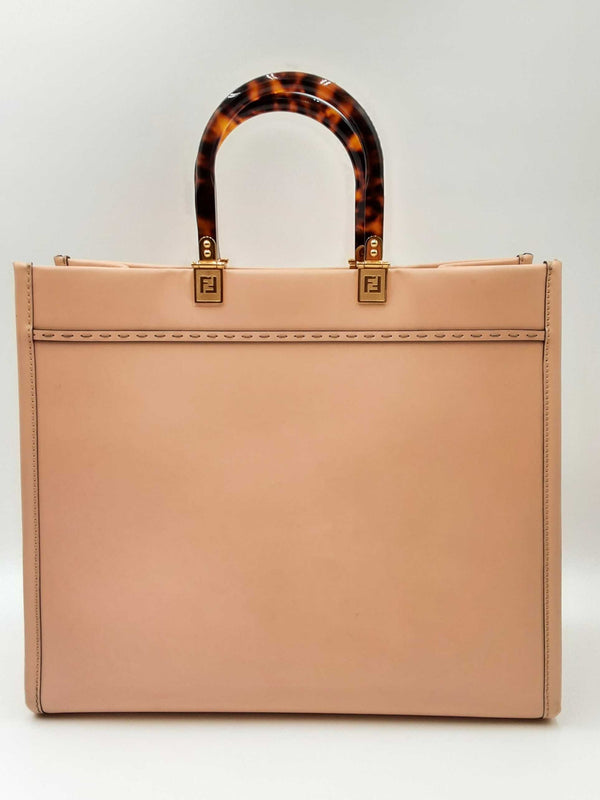 Fendi Sunshine Pink Leather Tote Bag Eb1024exzdu