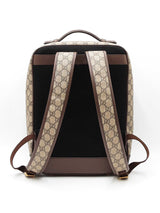 Gucci Ophidia Backpack In Beige & Ebony Gg Supreme Coated Canvas Fw0126erxdu