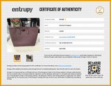Salvatore Ferragamo Studio Purple Mauve Leather Tote Bag Eb1225rxzde Entrupy Certificate