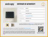 Louis Vuitton Damier Graphite Wallet Eb0925rxzde Entrupy Certificate