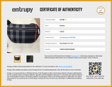 Burberry Sonny Bum Bag In Navy & Grey House Check Canvas Fabric Fw0126oexdu Entrupy Certificate