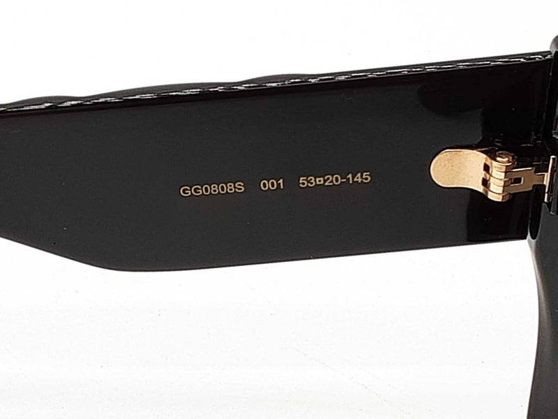 Gucci Gg0808s Oversized Butterfly Black Frame Gray Lens Sunglasses Do0925rxde