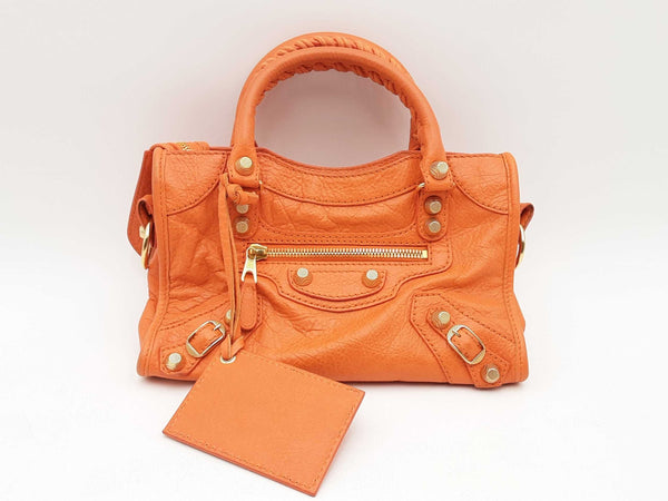 Balenciaga Tangerine Agneau Mini City Handbag Sd0925wzxsa