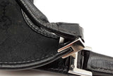 Gucci Jackie Bardot Black Gg Canvas Shoulder Bag Eb0726oxzde