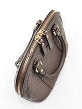 Gucci Mini Dome Bag In Grey Microguccissima Embossed Leather Fw0726wxzdu
