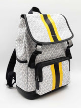 Michael Kors Cooper Logo Backpack In Mk Monogram Coated Canvas Fw0226rxdu