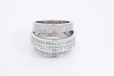 1.92ctw Diamond Ring In 18k White Gold 12.1 Grams Size 6 Eb1225ixzdu